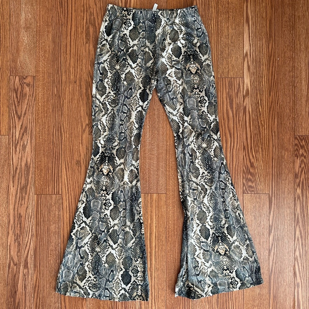 Vintage Snake Print Pants